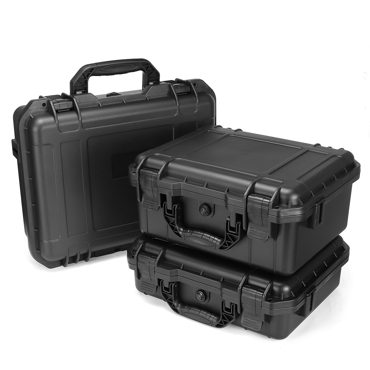Find 1PC Shockproof Sealed Safety Case Toolbox Airtight Waterproof Tool Box Instrument Case Dry Box with Pre-cut Foam Lockable for Sale on Gipsybee.com with cryptocurrencies