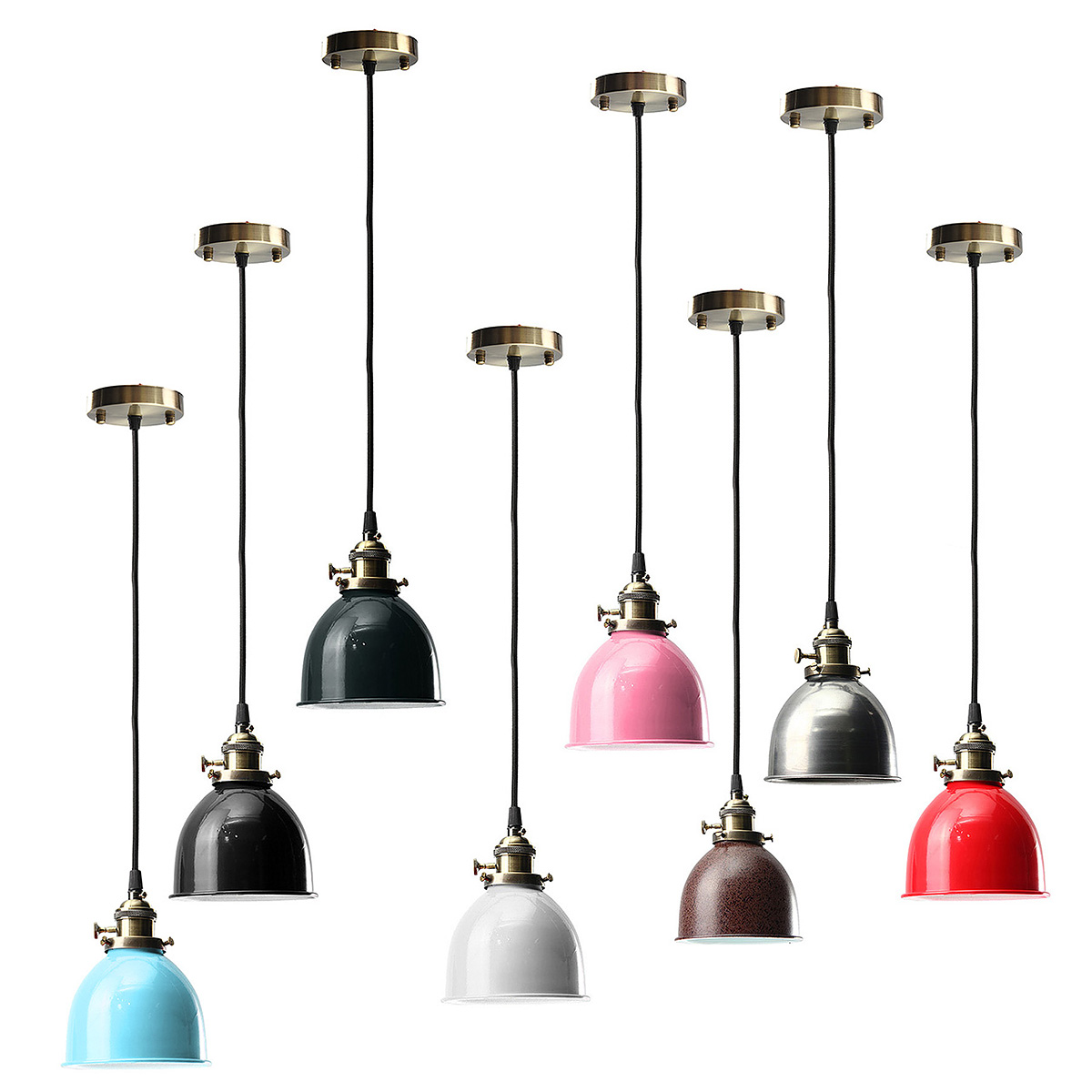 Find E27 Vintage Retro Hanging Pendant Light Ceiling Lamp Shade Fixture Lampshade for Sale on Gipsybee.com with cryptocurrencies