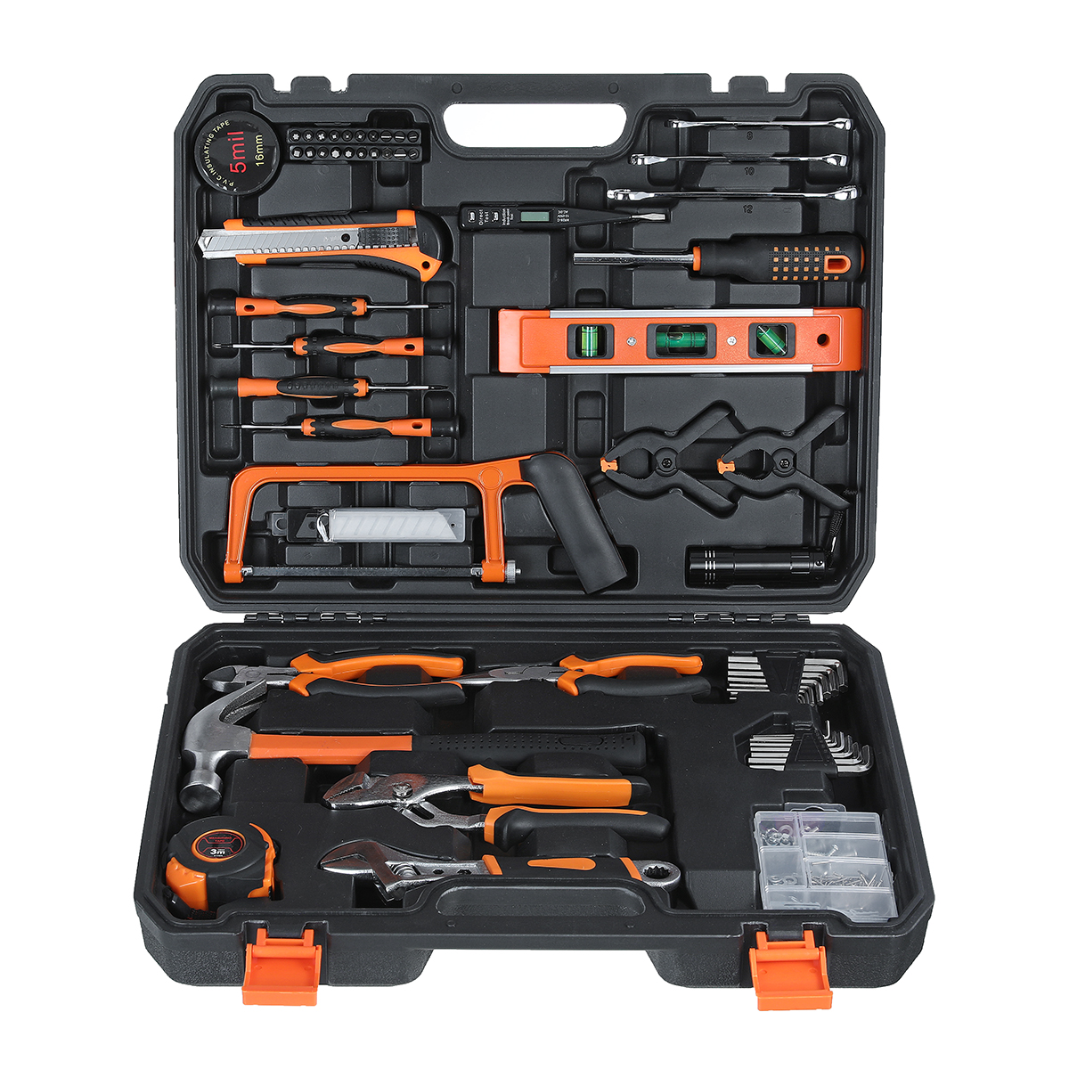 Find TOPSHAK TS-CH1 218 Piece Socket Wrench Auto Repair Tool Mixed Tool Set Hand Tool Kit with Plastic Toolbox Storage Case for Sale on Gipsybee.com with cryptocurrencies
