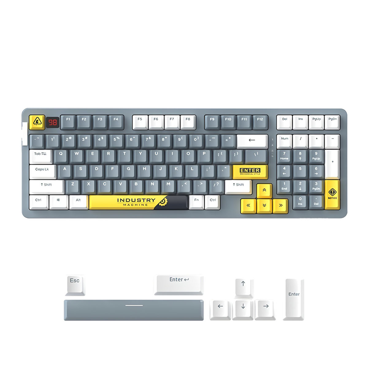 Find DAREU A98 Mechanical Keyboard 97 Keys Triple Mode Connection 100 Hot Swappable RGB LED Backlit PBT Keycaps Gasket Structure Gaming Keyboard with Sky V3 Switch for Sale on Gipsybee.com with cryptocurrencies