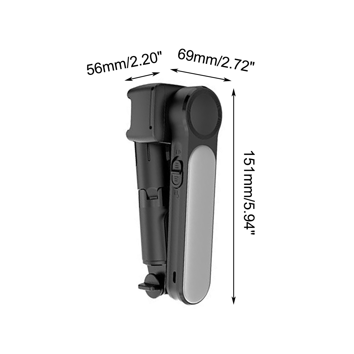 Find Wireless bluetooth Handheld Gimbal Stabilizer Selfie Stick 3 Modes 9 Brightness for Sale on Gipsybee.com with cryptocurrencies