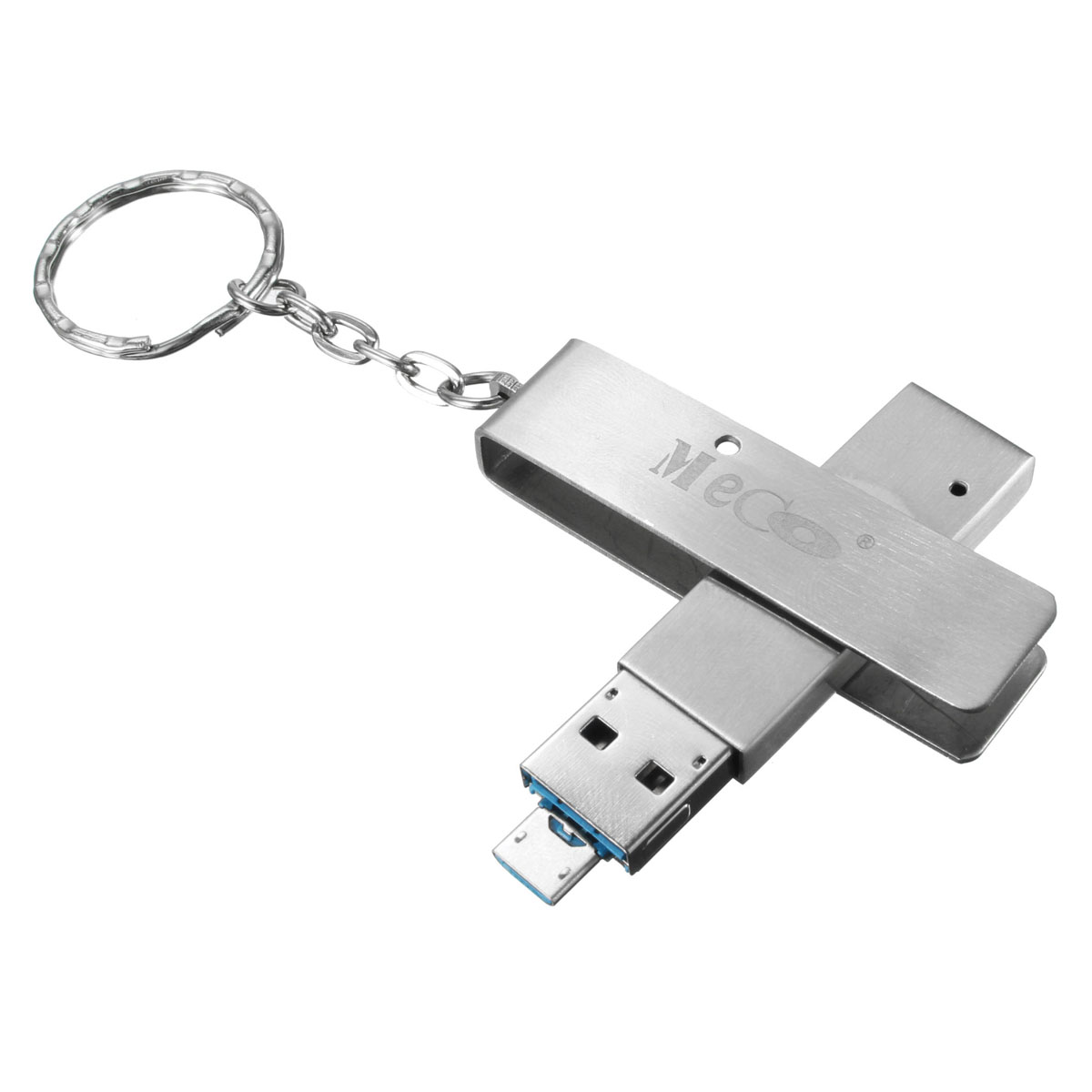 Find Meco 8/16/32/64GB 2 in 1 USB2 0 Mirco USB OTG Flash Drive U Disk Pendrive With Key Ring for Sale on Gipsybee.com with cryptocurrencies