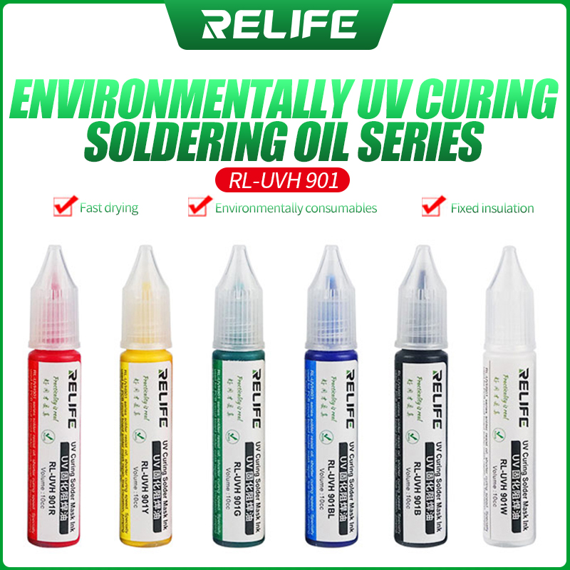 Find RELIFE RL UVH901 UV Curing Solder Resist Oil Paste PCB Circult Board Sodering Mask Ink Welding Prevent Corrosive Arcing Mobiile Phone Computer Fix for Sale on Gipsybee.com with cryptocurrencies