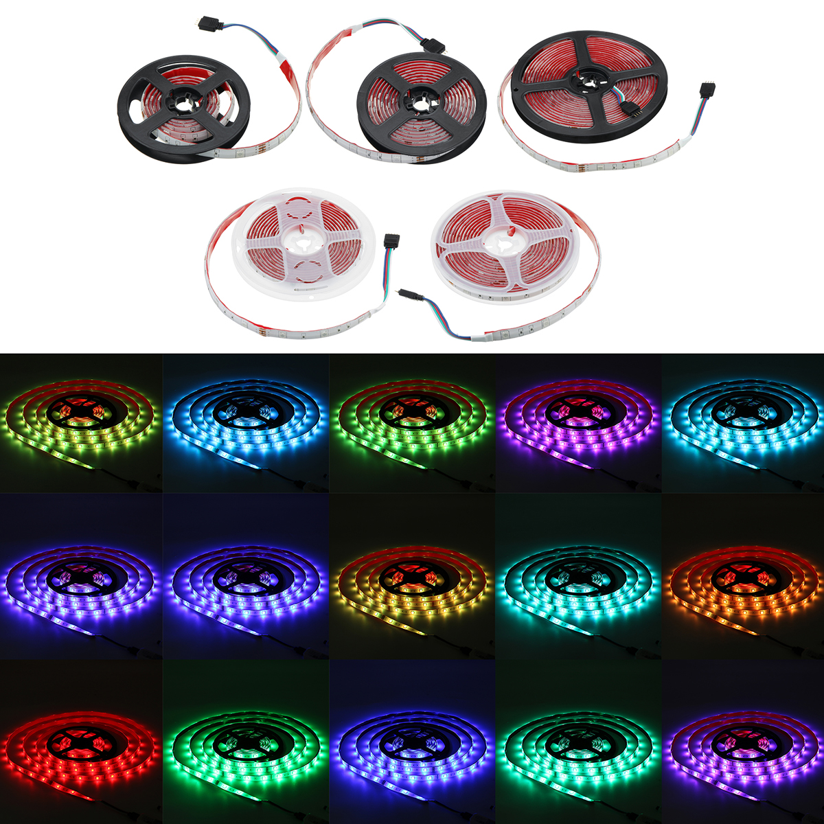Find 12V 5050 SMD RGB WIFI Wireless Strip Light 150LED Alexa Smart Home Waterproof IP65 for Sale on Gipsybee.com with cryptocurrencies