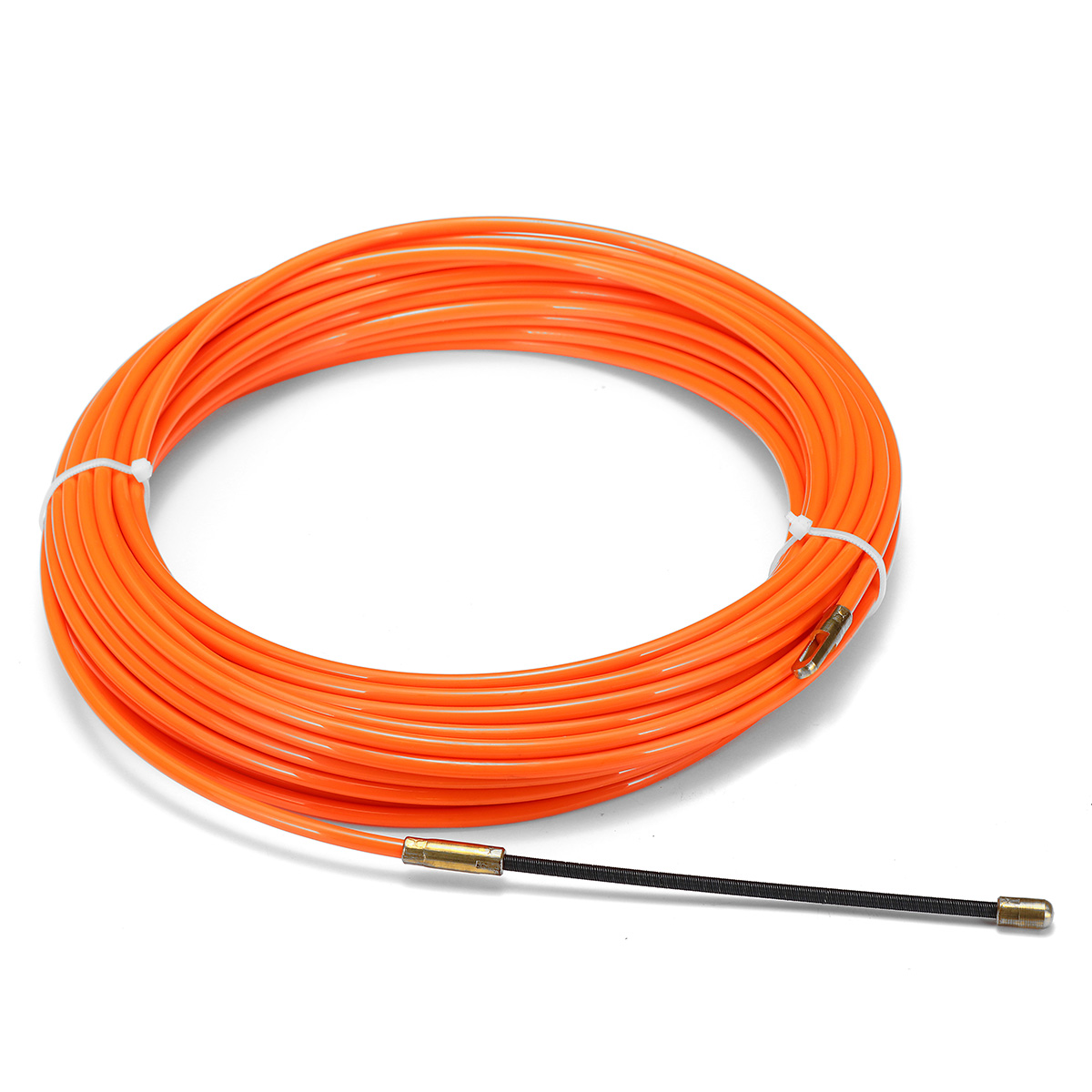 Find Cable Push Puller Reel Conduit Nylon Snake Fish Tape Wire Orange 4mm 15m for Sale on Gipsybee.com with cryptocurrencies