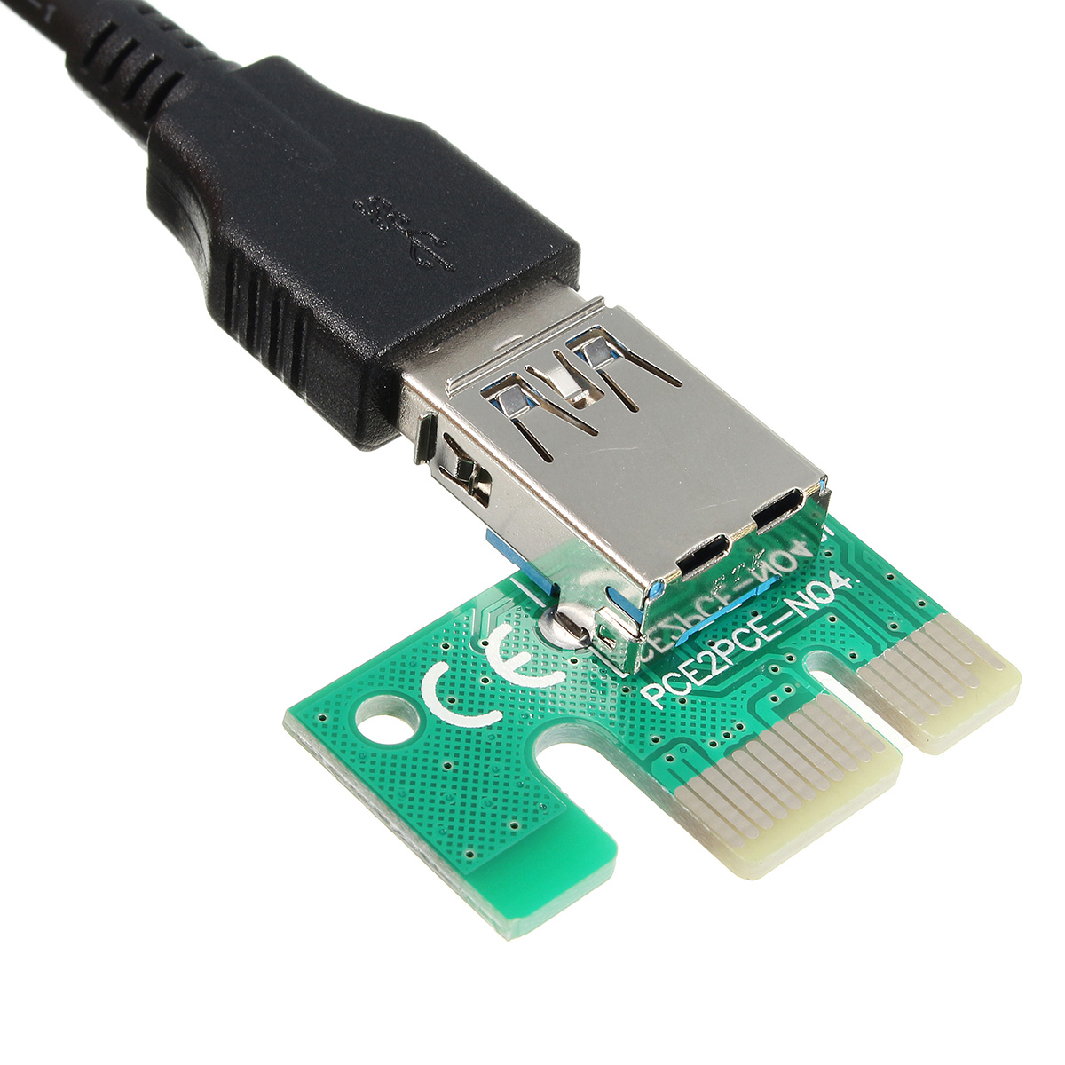 Find USB 3.0 PCI-E Express 1x to16x Extension Cable Extender Riser Card Adapter SATA Cable for Sale on Gipsybee.com with cryptocurrencies