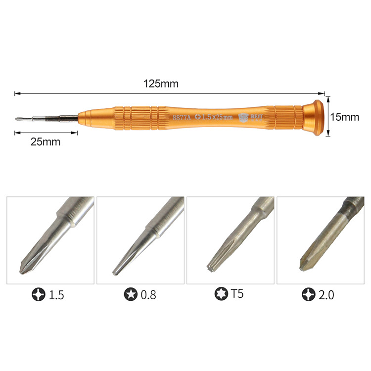 Find BEST BST 8877A 1 5mm Cross 0 8mm Star Pentalobe Precision Screwdriver for Electronics Mobile Phone Notebook Watch Disassemble Repair Tools for Sale on Gipsybee.com with cryptocurrencies