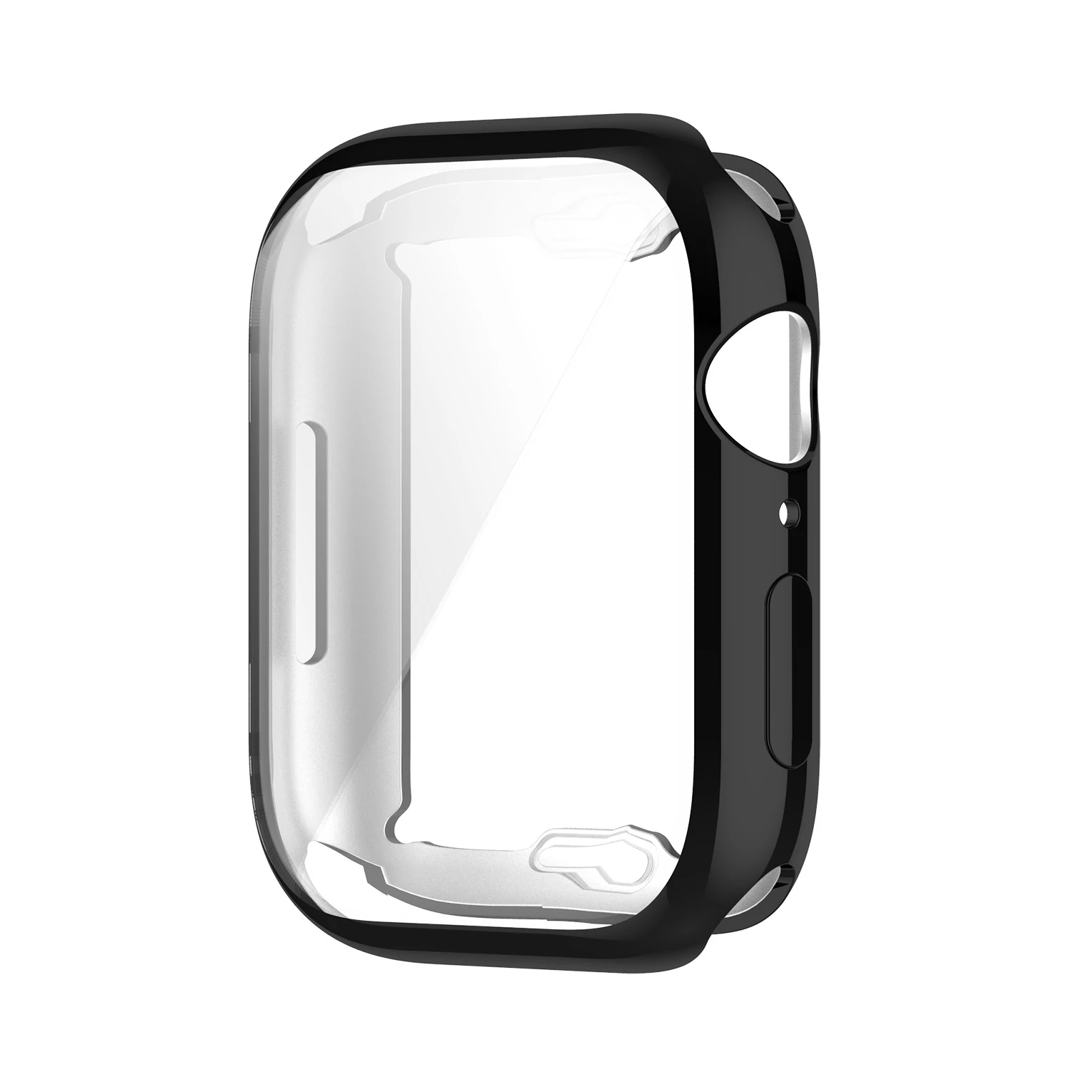 Find Bakeey Plating Shockproof Anti Scratch Soft TPU HD Clear Tempered Glass Full Cover Watch Case Cover for Apple Watch S7 41mm/ 45mm for Sale on Gipsybee.com