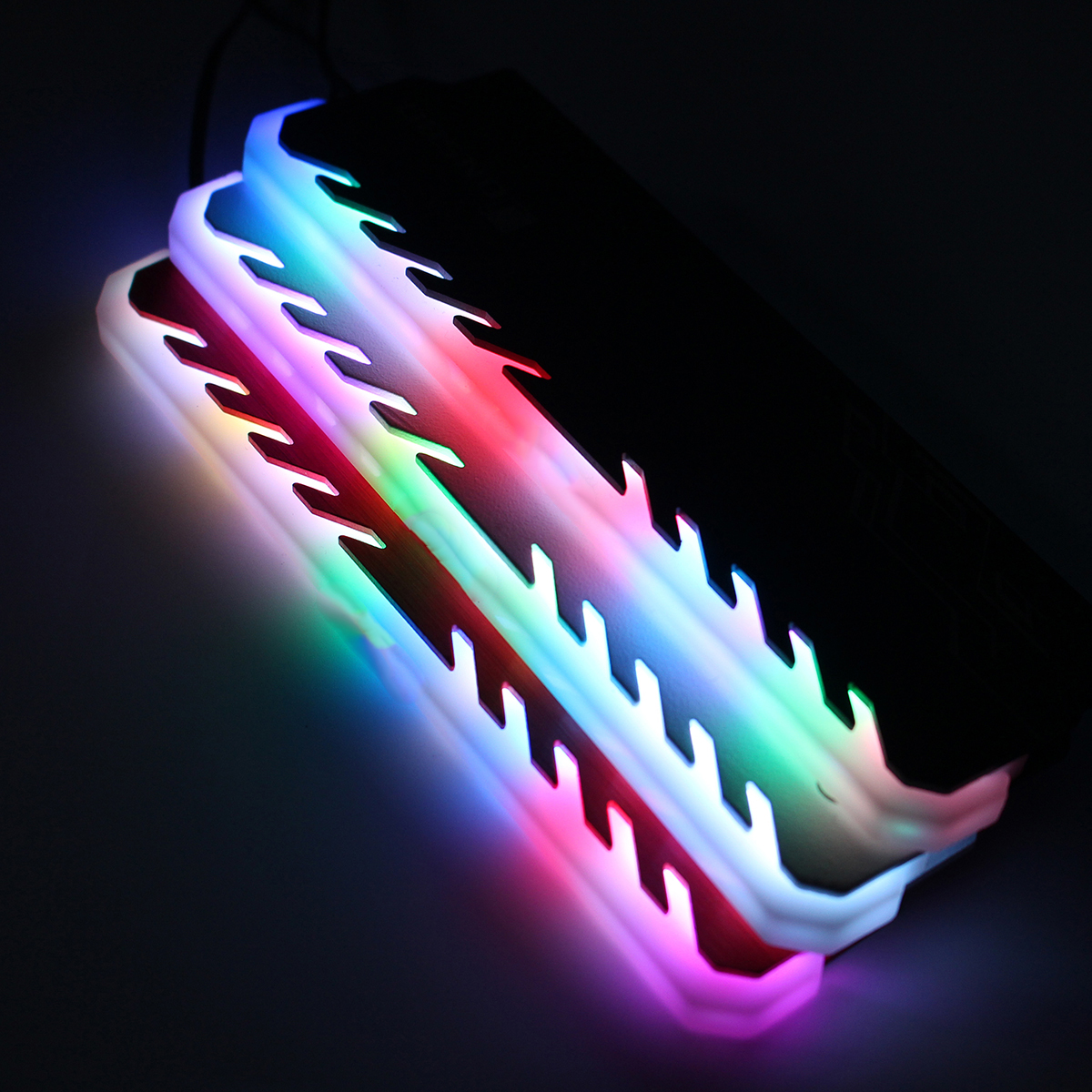 Find Jonsbo NC 3 RGB Colorful Backlit Aluminium Mg Alloy Memory Cooling Clamp Heatsink Computer Memory Cooler for Sale on Gipsybee.com with cryptocurrencies