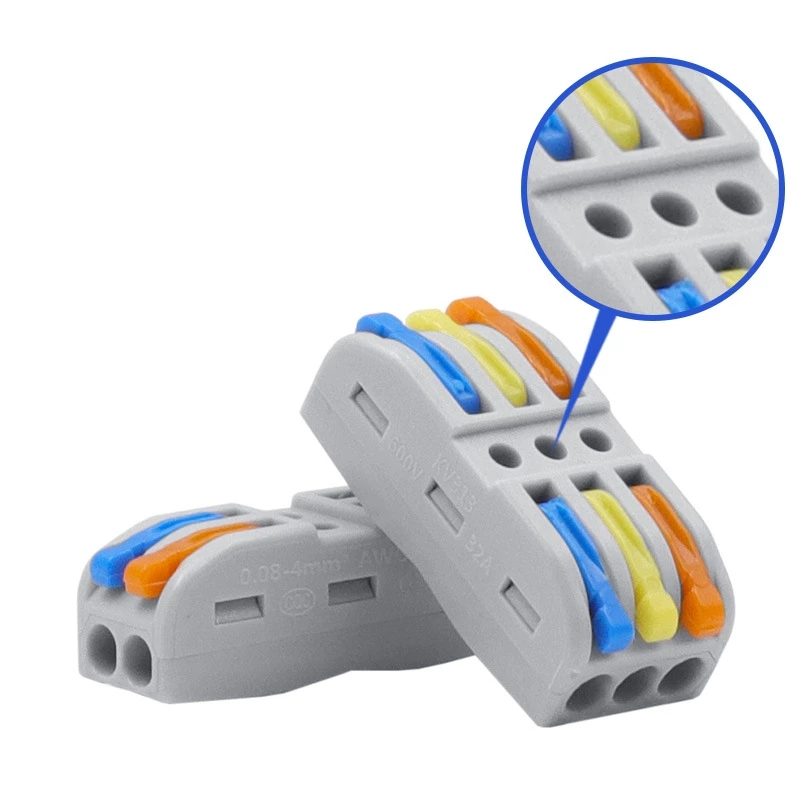 Find LUSTREON KV212 Mini Fast Wire Connector Universal Wiring Cable Connector Push in Conductor Terminal Block for Sale on Gipsybee.com with cryptocurrencies