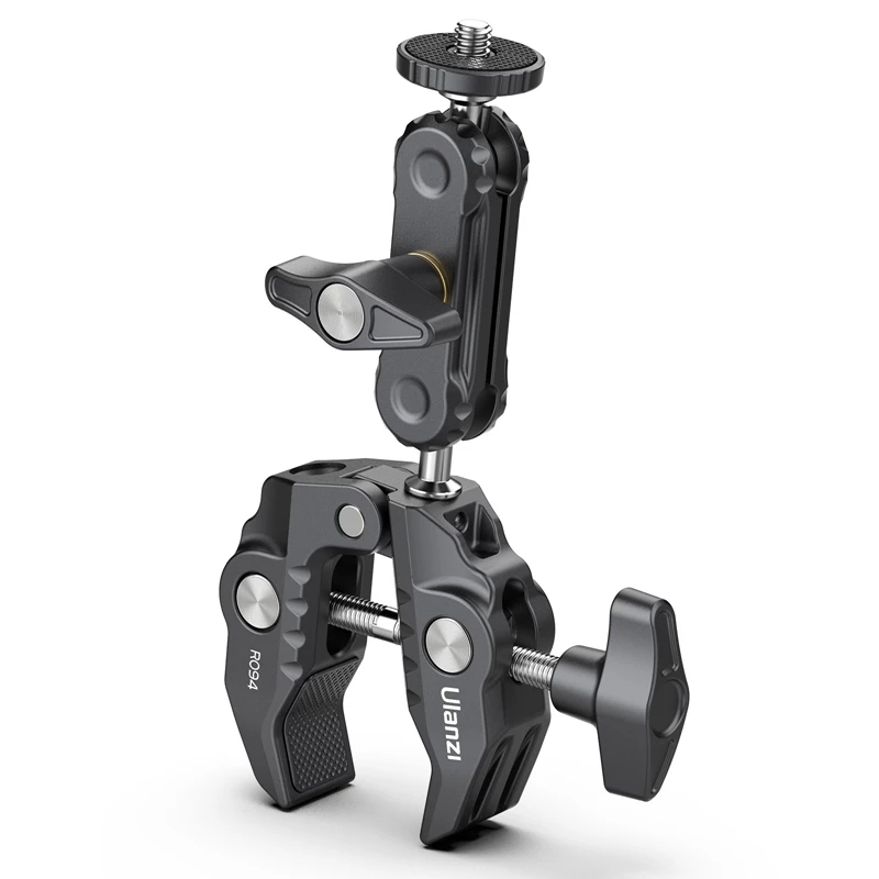 Find Ulanzi R094 Multi functional Super Clamp Aluminum Alloy Magic Arm with Claw Clip Universal Monitor Bracket BallHead Clamp Holder Stand for Camera LED Light for Sale on Gipsybee.com with cryptocurrencies