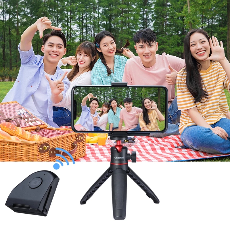 Find Ulanzi CapGrip Wireless Bluetooth Smartphone Selfie Booster Handle Grip Phone Stabilizer Stand Holder Shutter Release with 1/4 Screw for Smartphone Mobile Phone for Sale on Gipsybee.com with cryptocurrencies