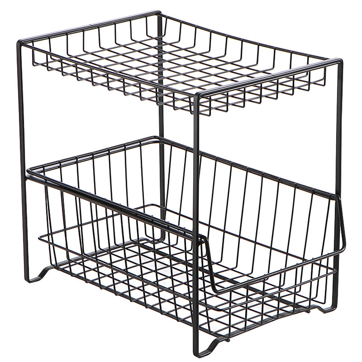 Find 2 Tier Kitchen Cabinet Organizer Slides Under Holder Storage Rack Shelf Basket for Sale on Gipsybee.com with cryptocurrencies