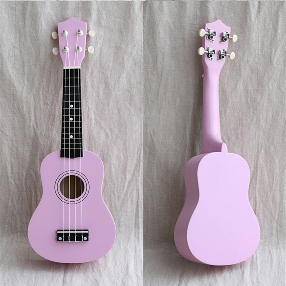 21 inches 12 Frets 4 Strings Portable Hawaiian Guitar Children's Ukulele with Bag Musical Instruments 2