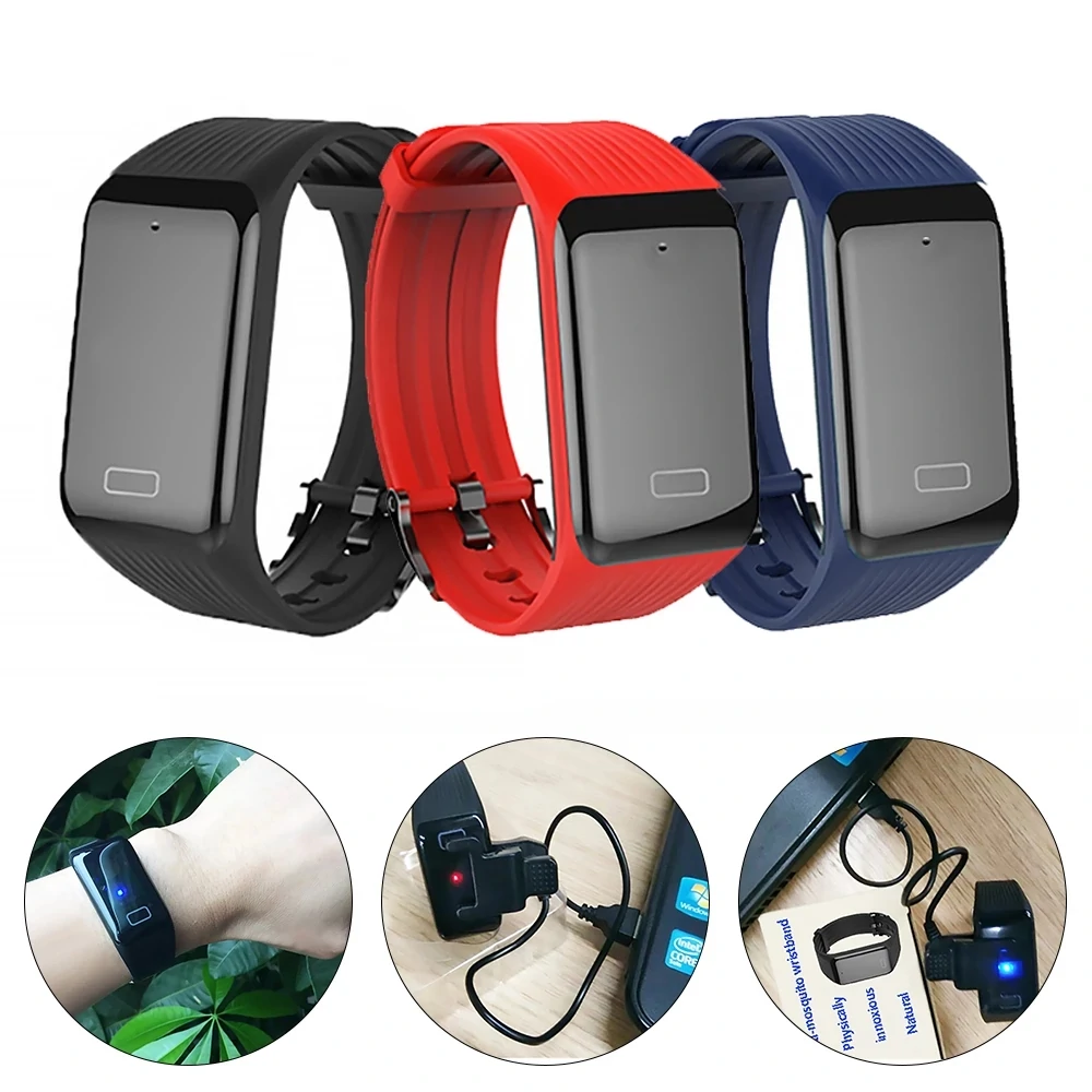Find Bakeey J1 Outdoor Ultrasonic Natural Mosquito Repellent Anti Mosquito Insect Waterproof Long Standby Smart Bracelet for Sale on Gipsybee.com