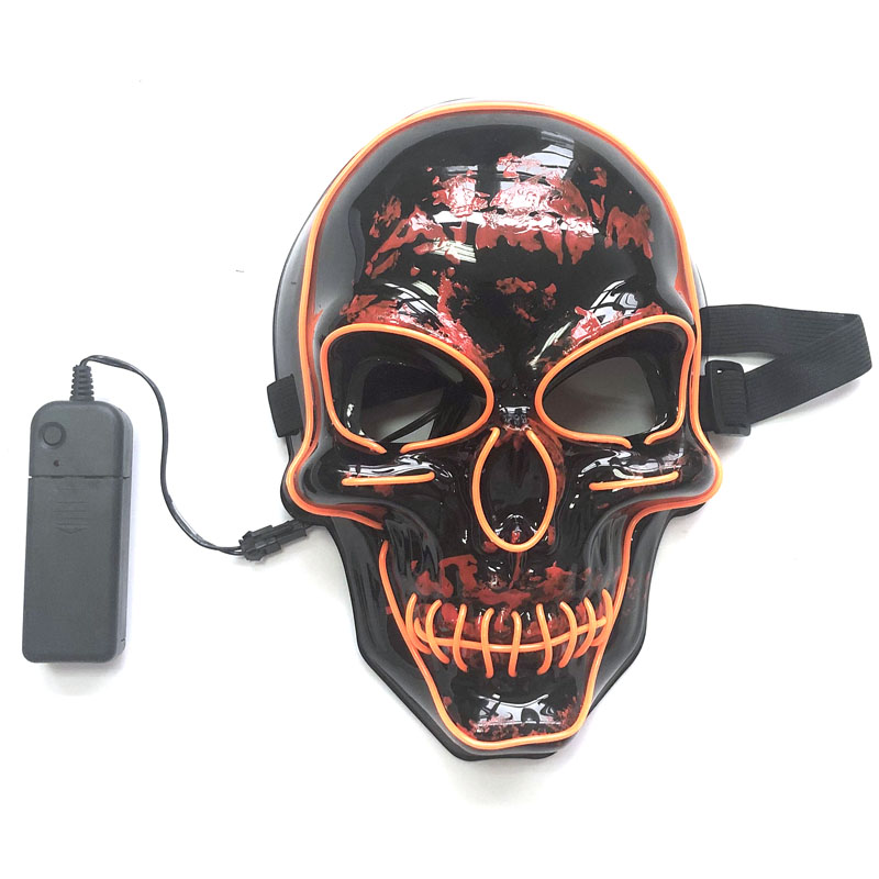 Find Halloween LED Mask Skull Glowing Mask Cold Light Mask Party EL Mask Light Up Masks Glow In Dark for Sale on Gipsybee.com with cryptocurrencies