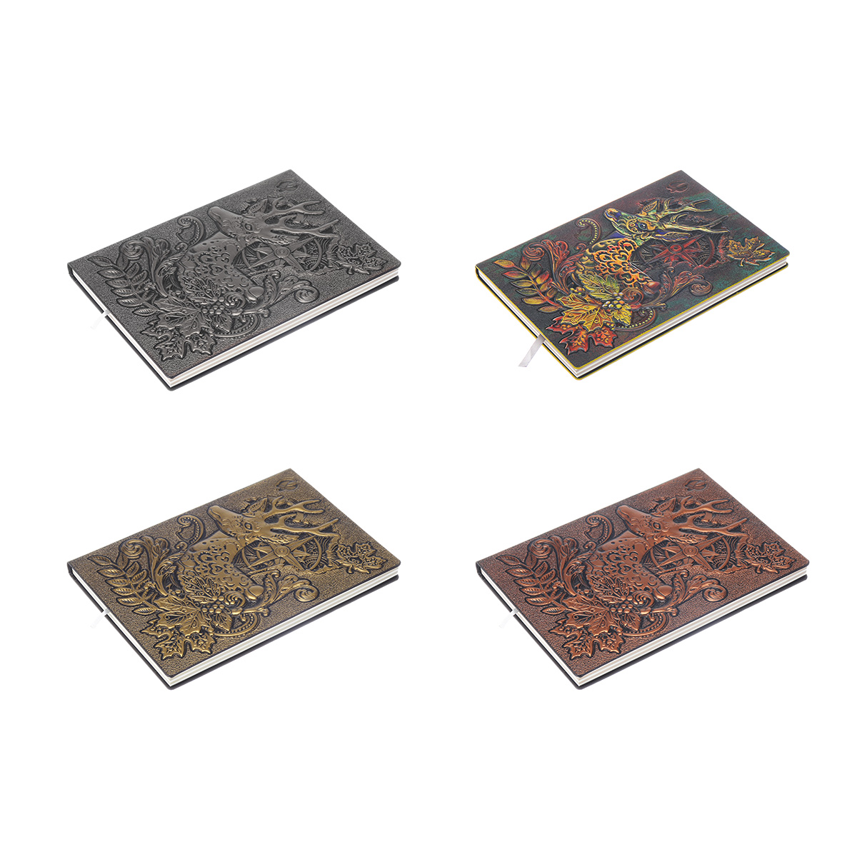 A5 Retro Notepad Relief European Notebook Gift for School Student Office Stationery Supplies—2
