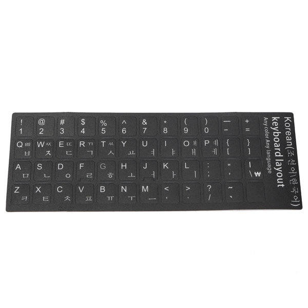 Find Korean Keyboard Transparent Laptop Desktop Alphabet Stickers Protective Film for Sale on Gipsybee.com with cryptocurrencies