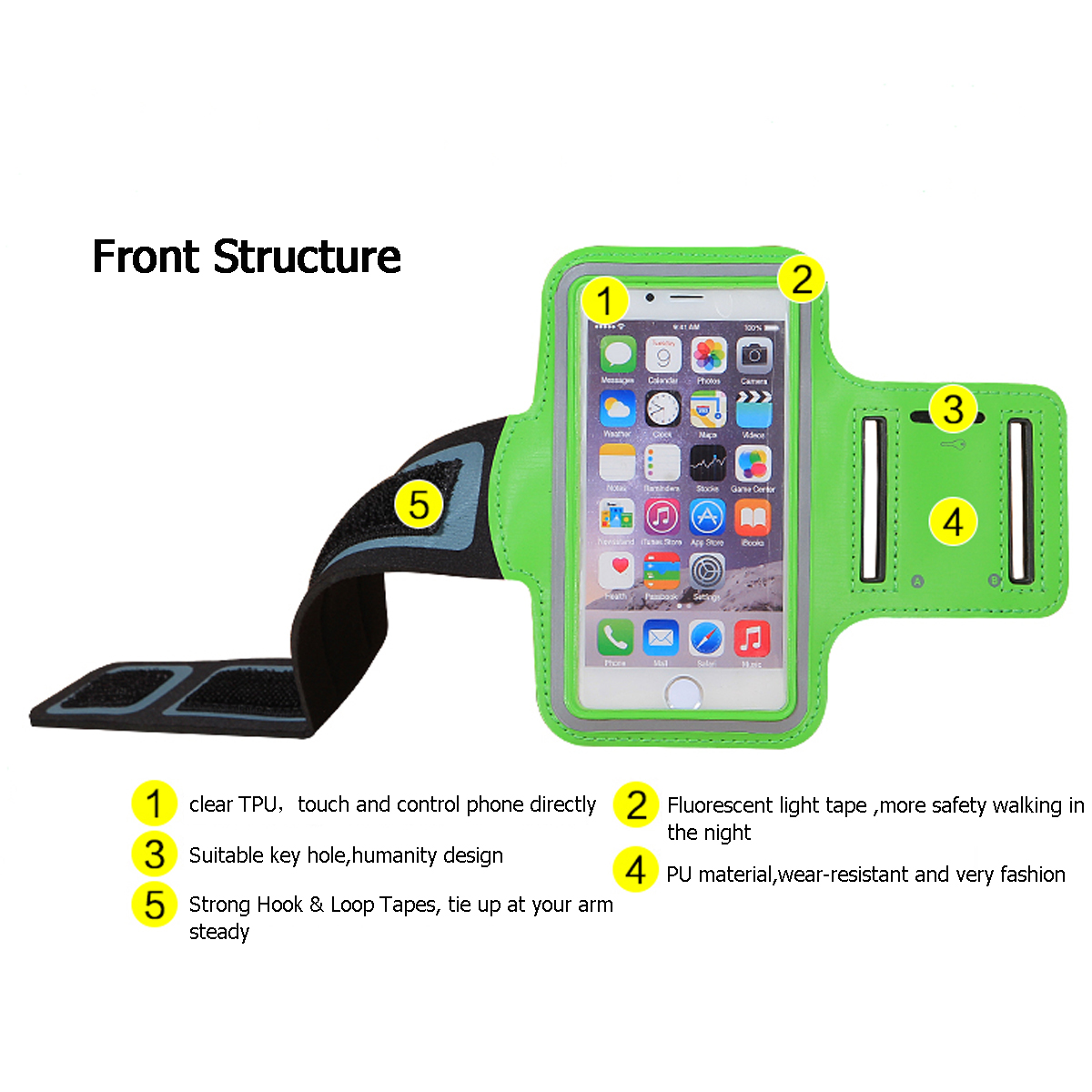 Find Universal Sports Elastic Armband Sweatproof Touch Screen Mobile Phone Arm Bags with Earphone Port for Phones below 4 7 inch for Sale on Gipsybee.com with cryptocurrencies