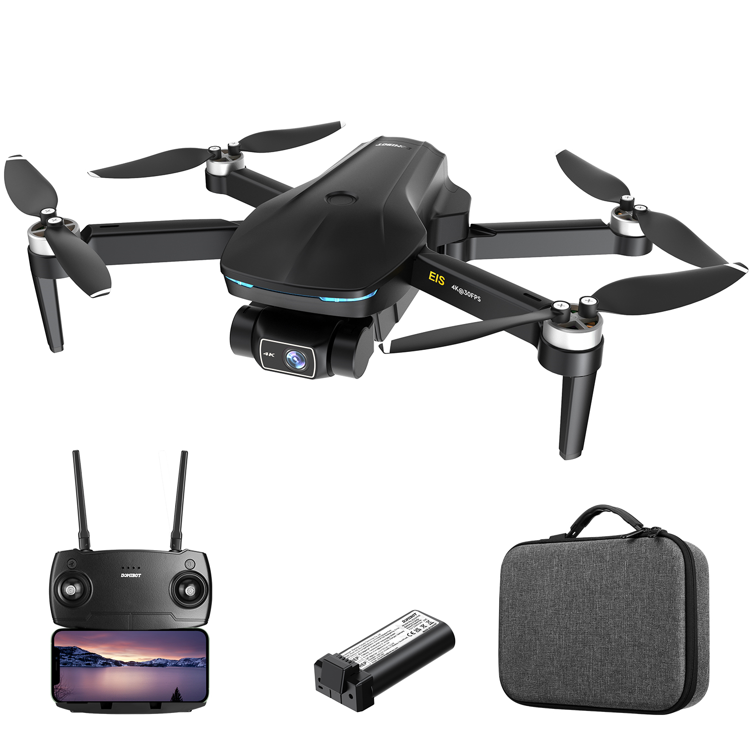 Find DOMIBOT EX5 PRO 5G WIFI FPV GPS with 4K HD Camera 2 Axis EIS Gimbal 25mins Flight Time Brushless Foldable RC Drone Quadcopter RTF for Sale on Gipsybee.com with cryptocurrencies