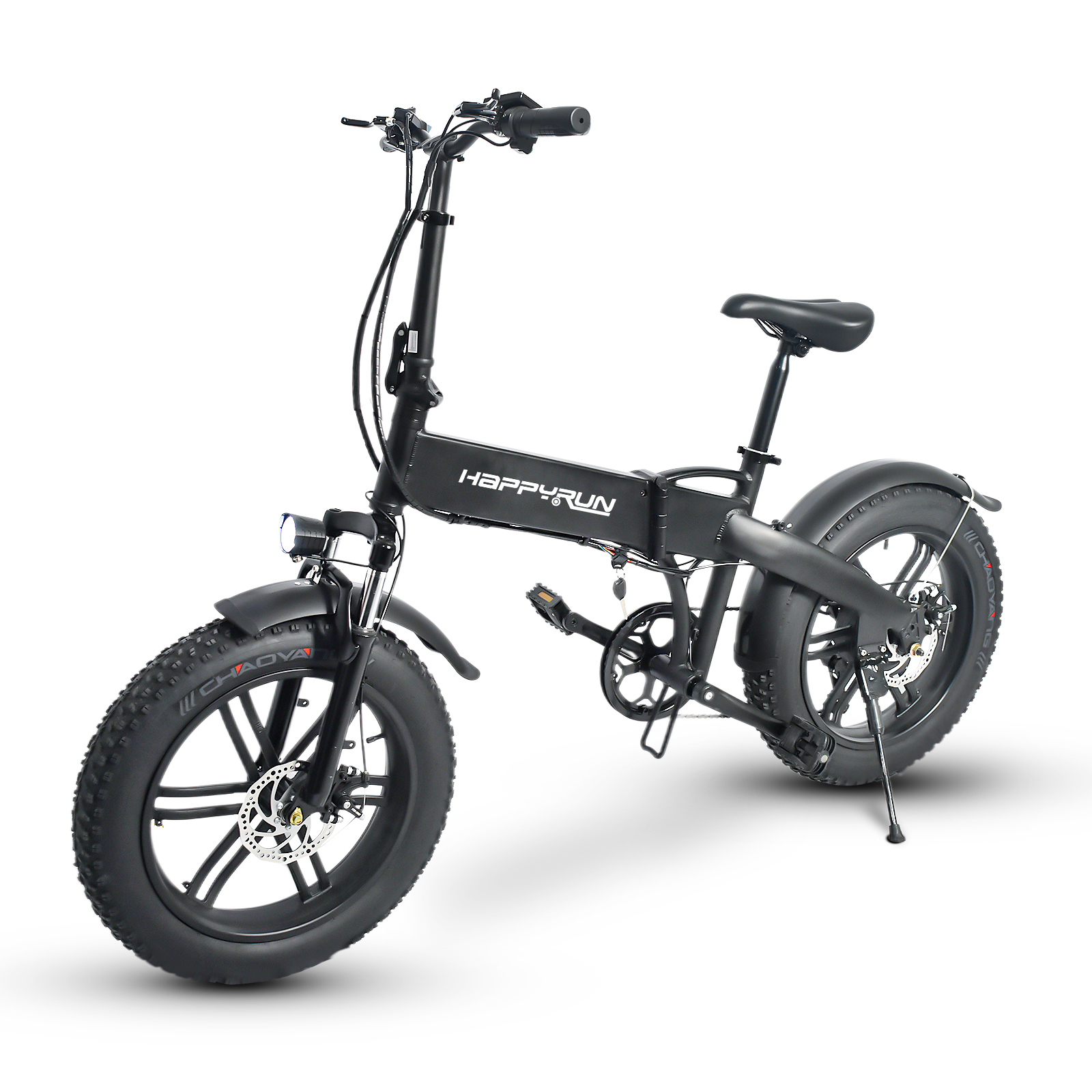 Find EU Direct Happyrun HR2006 350W 36V 10Ah 20x4inch Fat Tire Folding Electric Bicycle 25KM/H Top Speed 50KM Max Mileage Electric Bike for Sale on Gipsybee.com with cryptocurrencies