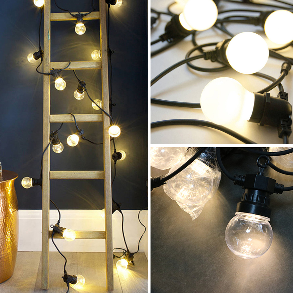 Find 5M 10M Festive Lights Indoor Outdoor Festoon Bulb LED String Party Decor Light EU Plug for Sale on Gipsybee.com with cryptocurrencies