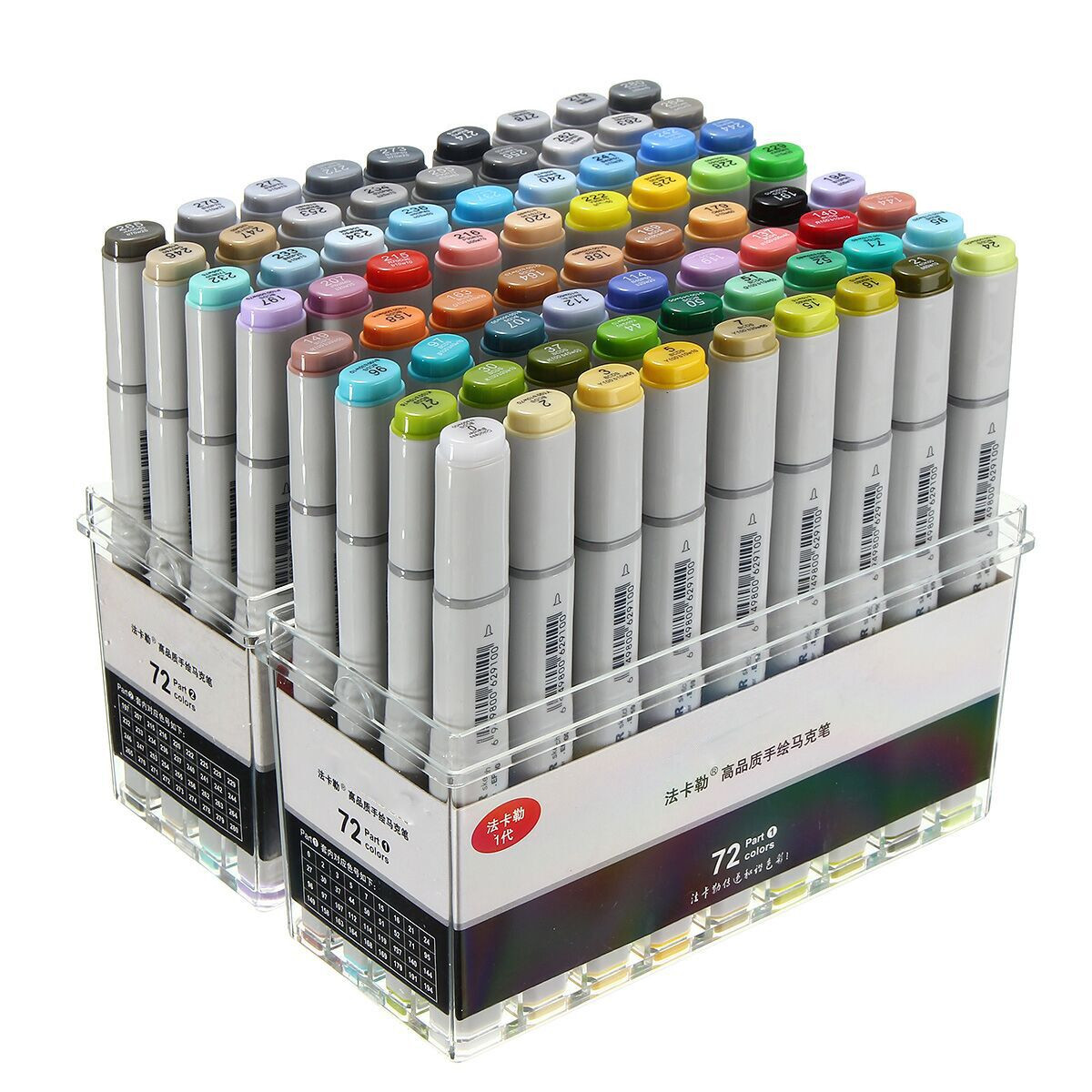 72 Colors Mark Pen Design Paint Sketch Markers Drawing Soluble Pen Cartoon Graffiti Art Markers Pens—1