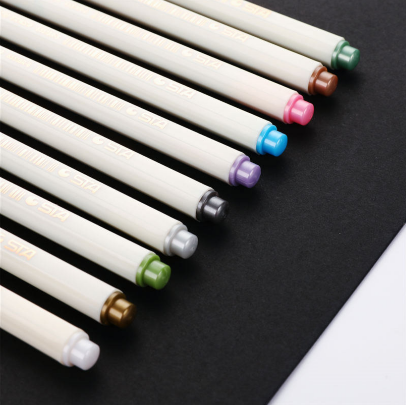 Find STA6551 10Pcs Metal Pen Painting Watercolor Pen Brush Marker Pen Set for Drawing Design Art Marker Supplies for Sale on Gipsybee.com with cryptocurrencies