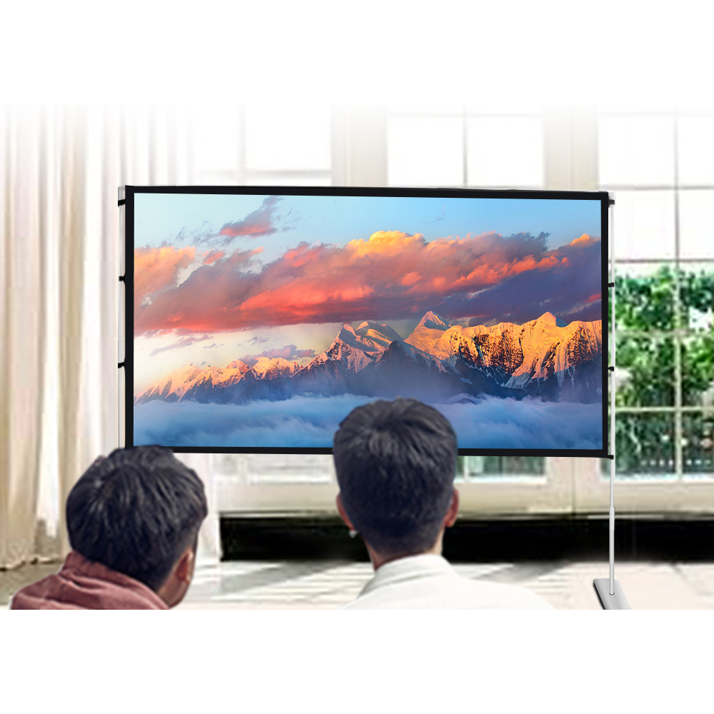Find MIXITO 4K Projector Screen with Stable Stand 72 84 100 120 3D Curtain Anti Light Portable Carrying Bag Home Theater Outdoor Movie for Sale on Gipsybee.com with cryptocurrencies