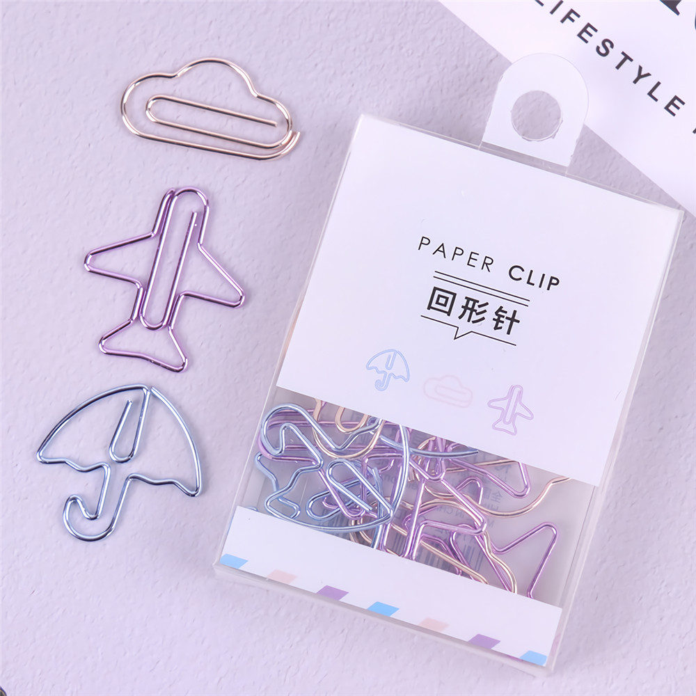 Find Deli 0055 12PCS Paper Clips Special Shape Notes Smooth Paper Clips DIY Bookmark Stationery Student Metal Binder Clips Notes Letter Paper Clips for Sale on Gipsybee.com with cryptocurrencies