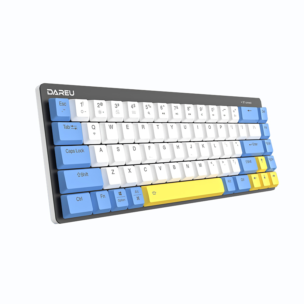 Find DAREU EK868 Mechanical Keyboard Low Profile Switch Dual Mode Wired bluetooth 5 1 Ice Blue Backlight 68 Keys Extra Thin Rechargeable Gaming Keyboard for Sale on Gipsybee.com with cryptocurrencies
