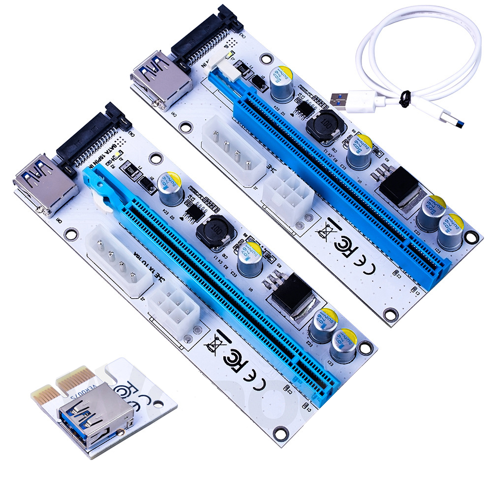 Find PCI E PCI 1x to 16x PCIE USB 3 0 Express Riser Card 3 Power Options Ethereum Mining Bitcoin Dedicated for Sale on Gipsybee.com with cryptocurrencies