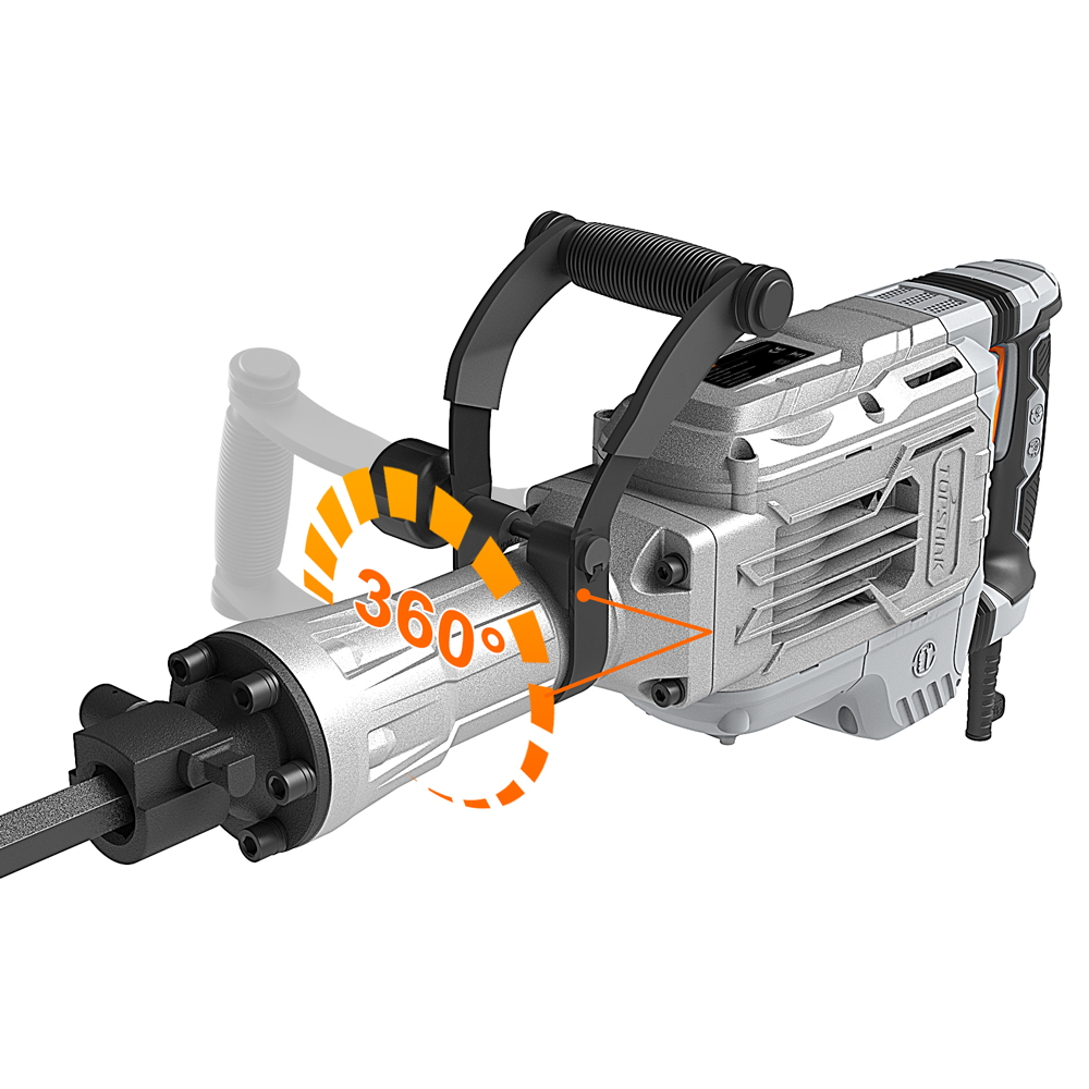 Find TOPSHAK TS-DH1 1700W 60J Heavy Duty Electric Demolition Jack Hammer Concrete Hammer W/Case EU/US Plug for Sale on Gipsybee.com with cryptocurrencies