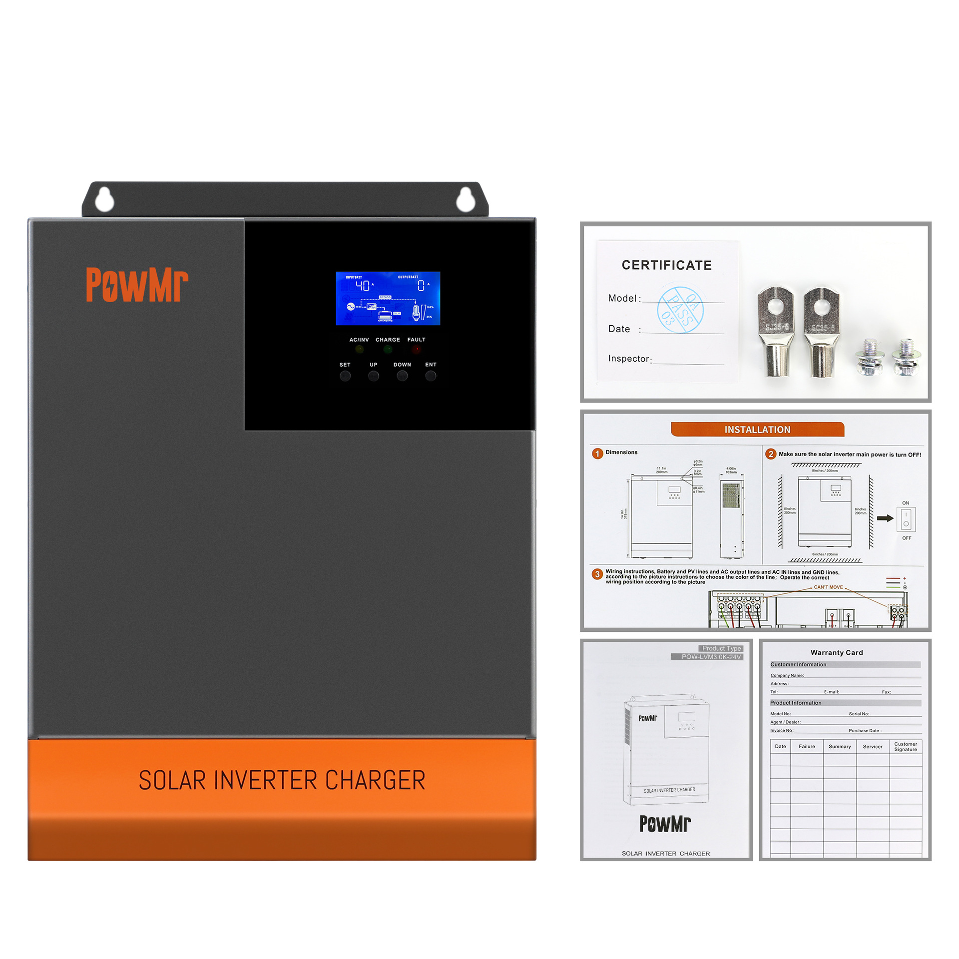 Find PowMr 5000W High Frequency Pure Sine Wave Photovoltaic RV Inverter Lithium Battery 48V to AC220/230V 80A MPPT Wide Voltage POW HPM 5 6KW for Sale on Gipsybee.com with cryptocurrencies
