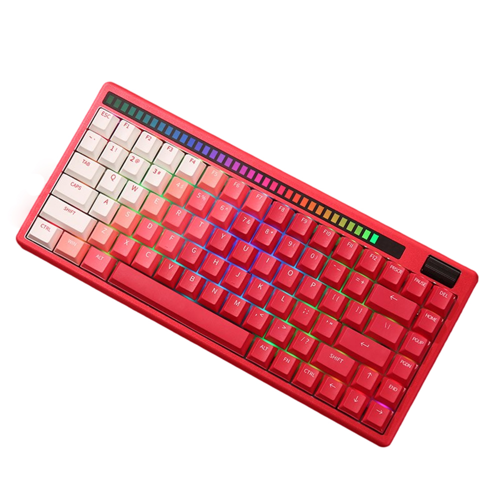 Find DAREU A84 Pro Triple Mode Mechanical Keyboard 84 Keys PBT Keycaps Customized Sky Blue Linear V3 Switch Type C Wired bluetooth5 1 2 4G Wireless Gasket Structure Set Pickup RGB Light Bar Gaming Keyboard with Supplement Keycaps for Sale on Gipsybee.com with cryptocurrencies