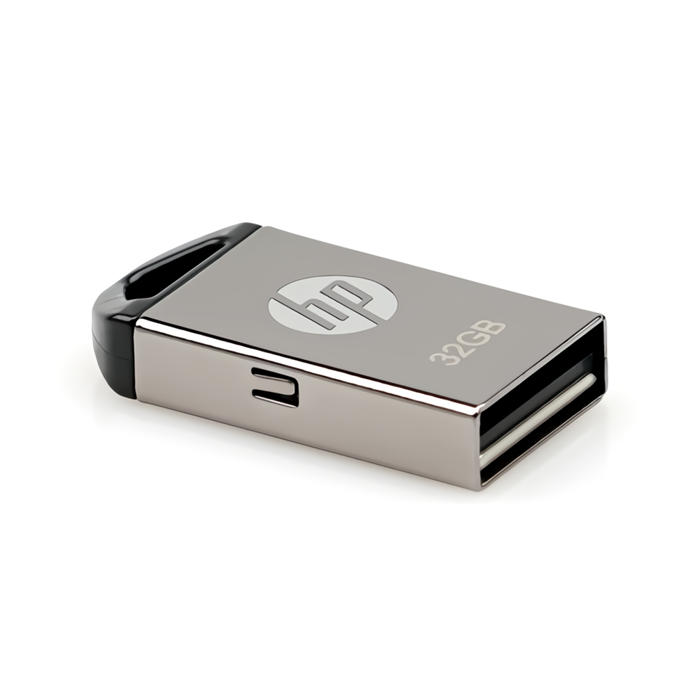 Find HP Mini Metal USB2.0 Flash Drive Pendrive 64GB 32GB Flash Memory Disk USB Stick for Laptop Car V221W for Sale on Gipsybee.com with cryptocurrencies