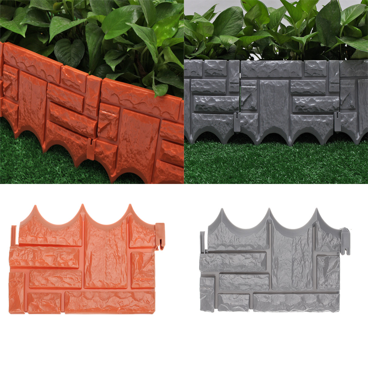 Find 6Pcs Plastic Fence Outdoor Garden Lawn Edging Yard Plant Border Panel Paths Garden Landscape Decorations for Sale on Gipsybee.com with cryptocurrencies