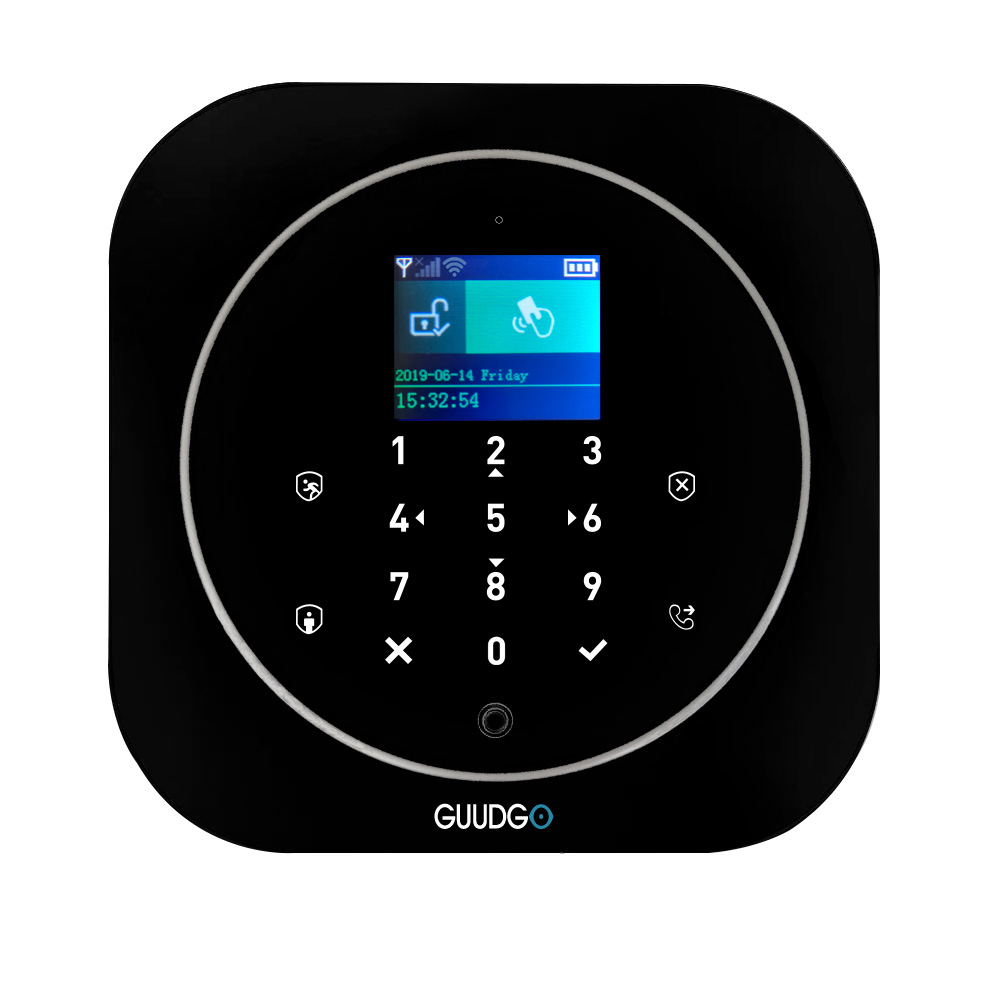 GUUDGO Tuya APP Smart WiFi GSM Home Security Alarm System Detector Alarm 433MHz Compatible With Alexa Google Home IFTTT—5