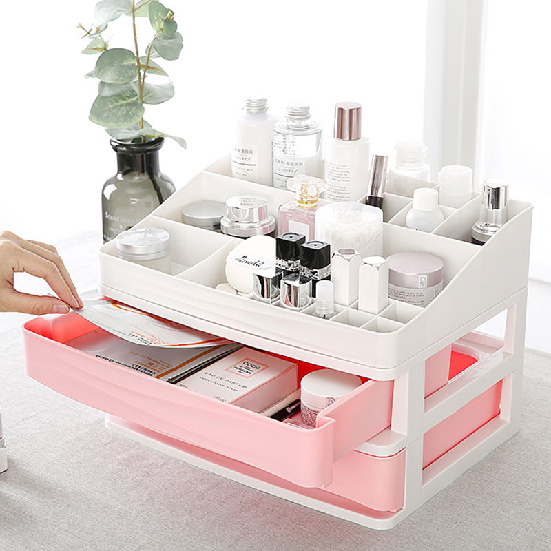 Plastic Cosmetic Box Drawer Makeup Organizer Makeup Desktop Storage Box Container Nail Casket Holder Jewelry Organizer Desktop Organizer—7