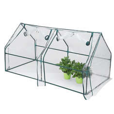 180x90x90cm-es Mini üvegház beltéri szabadtéri virágnövény 1 szintes kertészeti téli sátrak