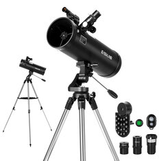 [US Direct] Ống nhòm phản xạ thiên văn ESSLNB 525X dành cho người lớn và người mới học Thiên văn học với Điều khiển chụp ảnh và Chân máy ảnh Tripod bằng thép Bộ lọc Mặt trăng ES2019