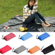 Tapis de plage imperméable 145x200cm Tapis de pique-nique portable Couverture de poche pour le camping Tapis de couchage