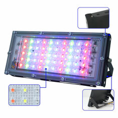 XANES® 50W RGB LED Flood Light AC 220V 230V 240V Outdoor Floodlight Spotlight IP65 Waterproof LED Street Lamp Landscape Lighting