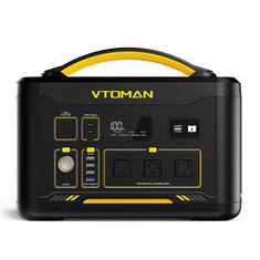 [US Direct] VTOMAN Jump1000 Taşınabilir Güç İstasyonu 1000W (Surge 2000W), 1408Wh LiFePO4 Pil Jeneratörü ile 1000W AC Prizleri, 100W USB Portu, Kamp ve Ev Yedekleme için Güneş Jeneratörü