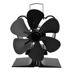 Mini 6 Blade Heat Powered Stove Fan Small Fireplace Fan Winter Warm Quiet Eco-Fan Portable Heater Efficient Heat
