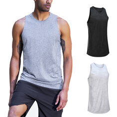 Hombre Aptitud Camiseta interior al aire libre Running Gym Chalecos deportivos de secado rápido Ropa deportiva holgada y transpirable de verano