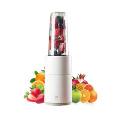 Obst- und Gemüsesaftmaschine Mini Elektrischer Fruchtsaft mit 6 Klingen Tragbarer Obstsaft Haushaltsreise-Saftpresse