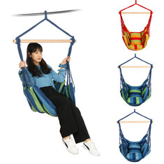 Раскладное кресло-гамак для кемпинга на верёвках для подвешивания на открытом воздухе во время пикника, похода или путешествия.
