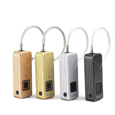 IPRee® 3.7V Smart Anti-tyveri USB Fingeraftryk Lås IP65 Vandtæt Rejsetaske Bagage Bag Sikkerhed Hængelås