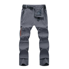 Mens Outdooors elastico staccabile impermeabile Pantaloni Pantalone da arrampicata brevettato ad asciugatura rapida